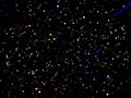 Night starry sky, dark space background with stars