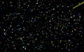 Night starry sky, dark space background with stars