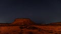 Night starry sky over mountains Royalty Free Stock Photo