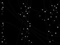 The Night Starry Sky -- (black blank background) Royalty Free Stock Photo