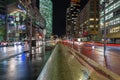 Night Stars Boulevard on Potsdamer Platz in Berlin, Germany