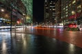 Night Stars Boulevard on Potsdamer Platz in Berlin, Germany Royalty Free Stock Photo