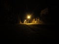 Night street in Lviv Royalty Free Stock Photo