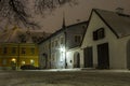 Night street in the Old Town of Tallinn. Estonia Royalty Free Stock Photo