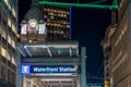 Waterfront Station subway escalator exit. Vancouver, Canada