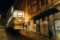 Night streets. Lisbon, Portugal - May 2023