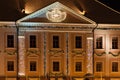 Night Tartu. Estonia. Town hall. Royalty Free Stock Photo