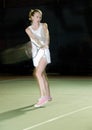 Night tennis Royalty Free Stock Photo