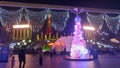 Shenzhen, China: the night view of the window of the world in Shenzhen. Due to the epidemic, there are few tourists