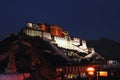 Night of Tibet Potala Palace Royalty Free Stock Photo