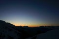 Night time at Cabane Brunet, Switzerland