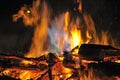 Night time, campfire Royalty Free Stock Photo