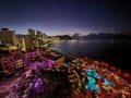 Night-time Cityscape of Honolulu Royalty Free Stock Photo