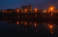 Night time cityscape photography long exposure