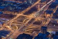 Night time cloverleaf ramps