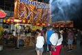 Outdoor Carnival Festival Concessions at Night Royalty Free Stock Photo
