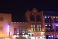 Night time in downtown Nashville Tennessee. A view of Broadway