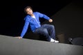 Night Time Parkour Royalty Free Stock Photo
