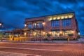 Night time picture of Founders Brewing Company