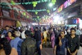 Night time shopping near New Market in Kolkata