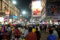 Night time shopping near New Market in Kolkata