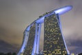 Night time shot of Singapore Royalty Free Stock Photo