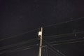 Night Time Transmission Line Royalty Free Stock Photo
