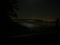 A night time view of Chichester harbour.