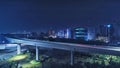 Night time view in Jakarta Royalty Free Stock Photo