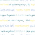 Night time words typography vector repeat pattern