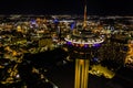 Night tower of the americas