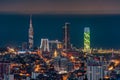 Night Town Of Batumi, Modern Urban Architecture