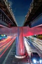 Night Traffic in Bangkok Royalty Free Stock Photo