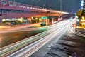 Night Traffic in Bangkok Royalty Free Stock Photo