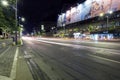 Night traffic in Bucharest, Romania