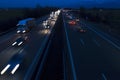 Night traffic on a German Autobahn