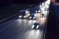 Night traffic on a german highway