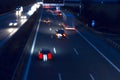 Night traffic on a german highway