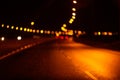 Night traffic lights Blurred defocused background Highway Royalty Free Stock Photo
