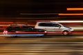 Night traffic in motion blur