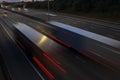 Night traffic on the motorway Royalty Free Stock Photo