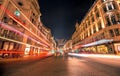 Night traffic on Regent Street, London Royalty Free Stock Photo
