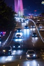 Night traffic scene of Guangzhou Royalty Free Stock Photo