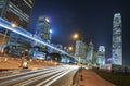 Skyline of downrtown of Hong Kong city Royalty Free Stock Photo