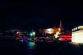 Night traffic Thailand Roads. Royalty Free Stock Photo