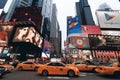 Night traffic Times square, New York, Midtown, Manhattan. New York, Unites States