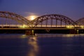 Night Train on Iron Bridge