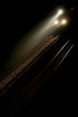 Night Train running on track