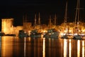 Night Trogir Royalty Free Stock Photo