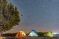 Night under the stars camping & camping